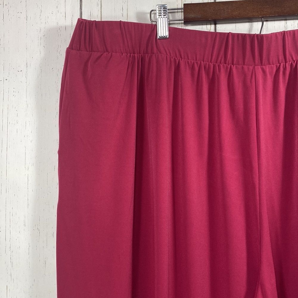 Lane Bryant Womens Cropped Pants Pull On Minimalist Soft Wide Leg Elastic Waist  - Picture 10 of 14